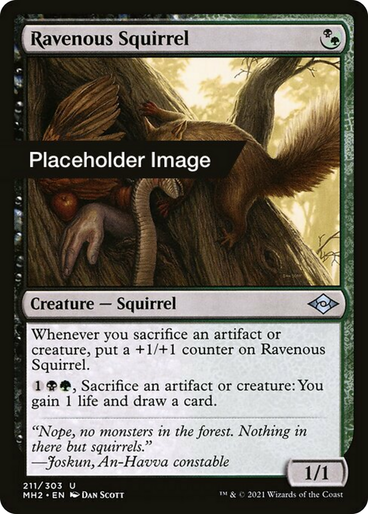 Ravenous Squirrel Card Image