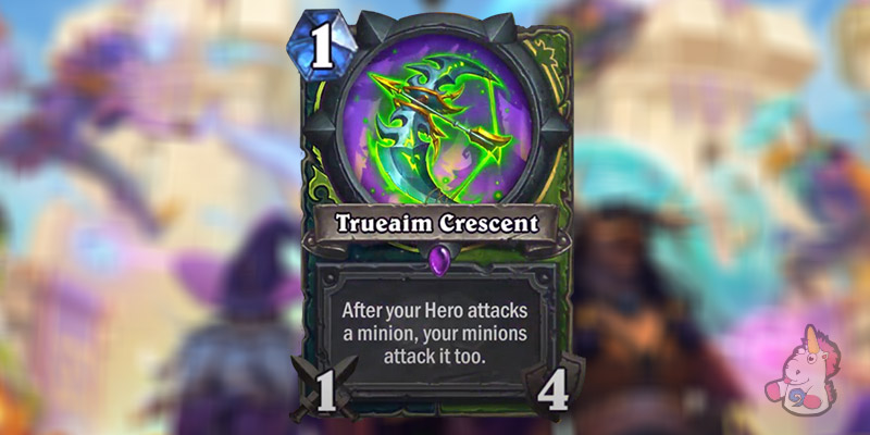Trueaim Crescent is a New Demon Hunter & Hunter Weapon Revealed for Hearthstone's Scholomance Academy Expansion