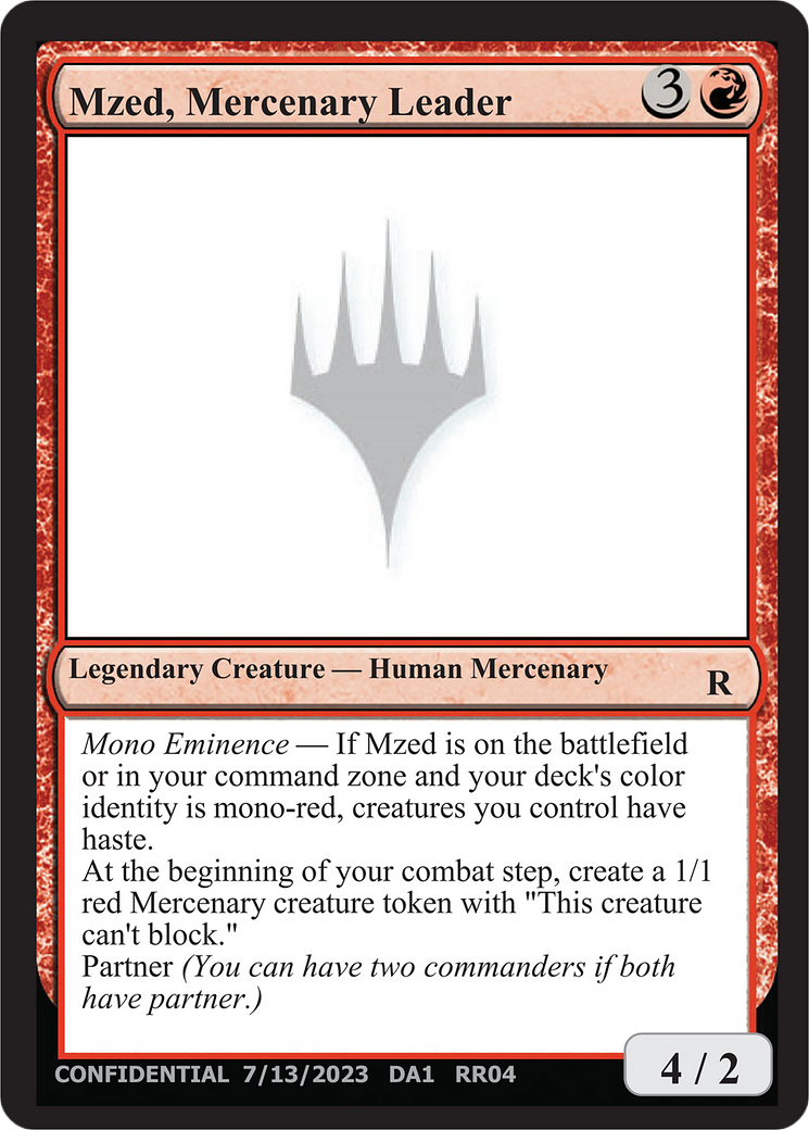 Mzed, Mercenary Leader Card Image