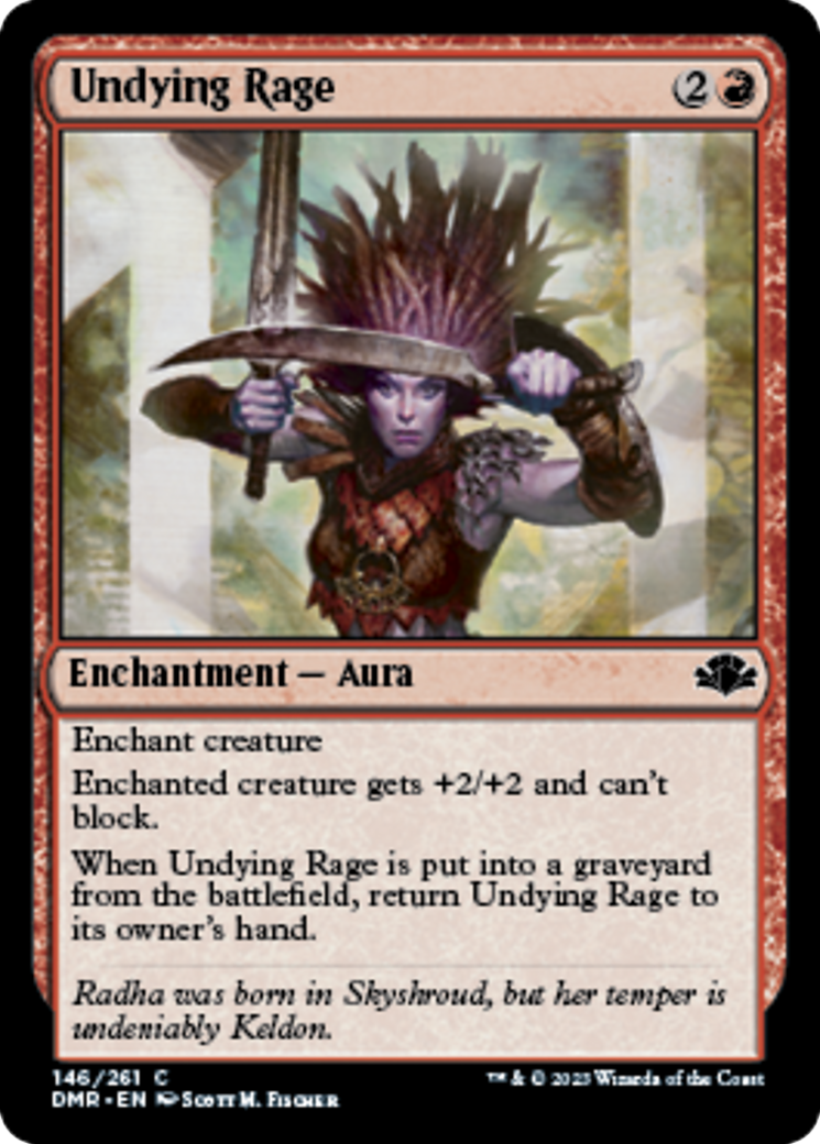 Undying Rage Card Image