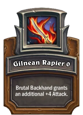 Gilnean Rapier {0} Card Image