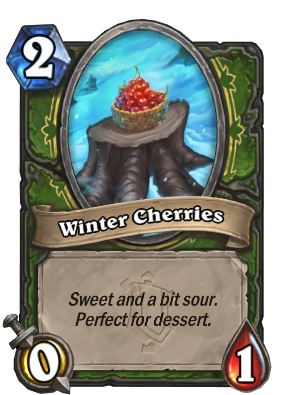 Winter Cherries Card Image
