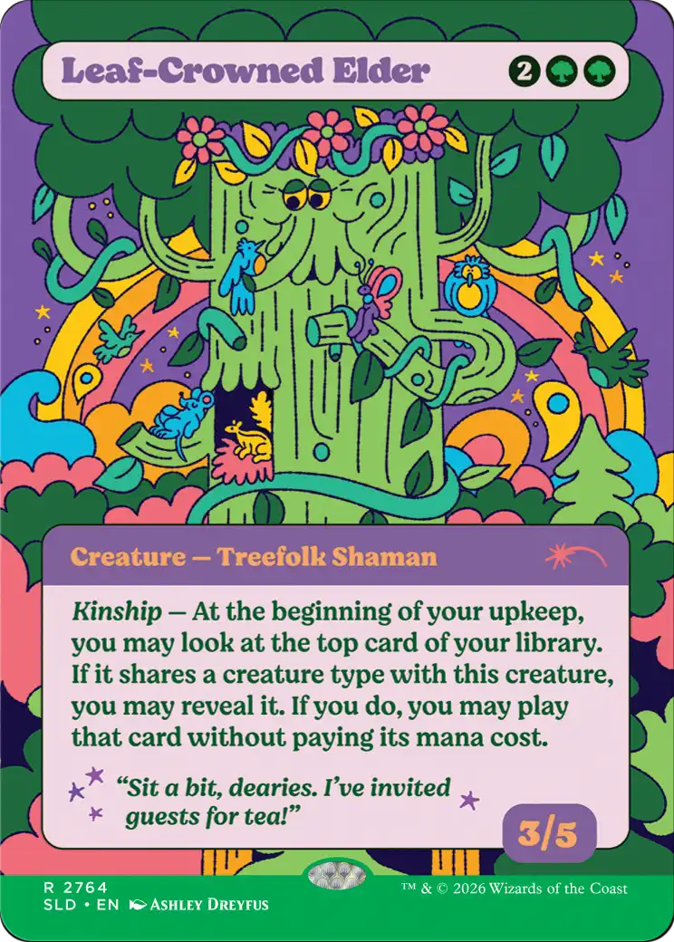 Leaf-Crowned Elder Card Image