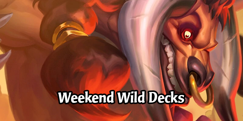Weekend Wild Hearthstone Decks - OTK Warrior, Big Spell Mage, Even Shaman, and More!