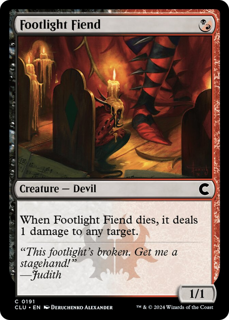 Footlight Fiend Card Image