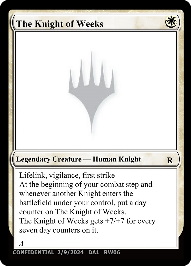 The Knight of Weeks Card Image