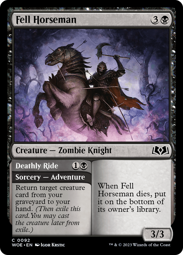 Fell Horseman // Deathly Ride Card Image