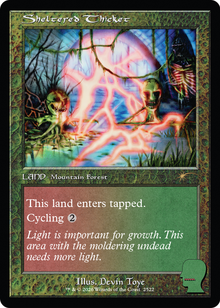 Sheltered Thicket Card Image