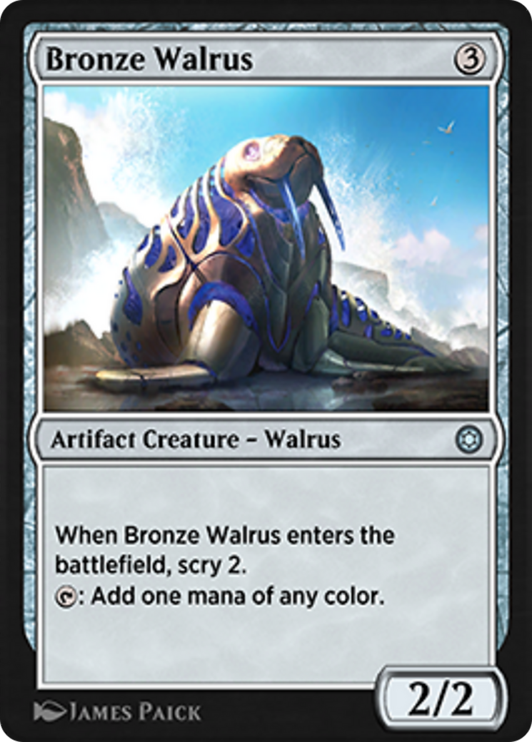 Bronze Walrus Card Image