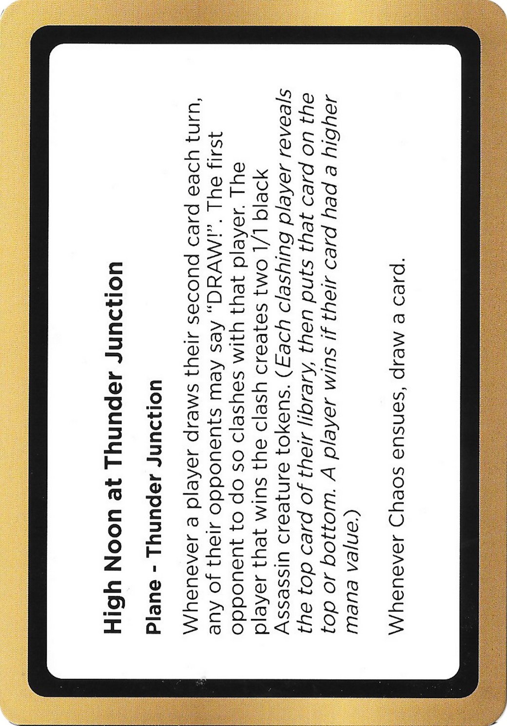 High Noon At Thunder Junction Card Image