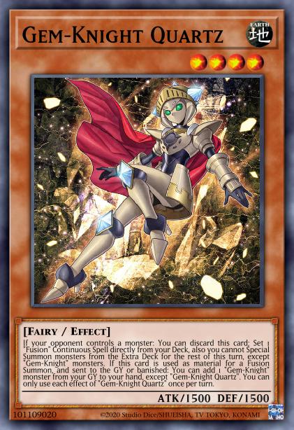 Gem-Knight Quartz Yu-Gi-Oh Card, Art 2
