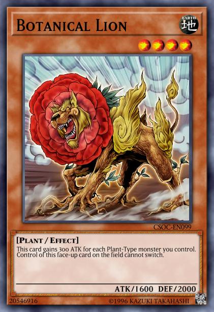 Botanical Lion Card Image