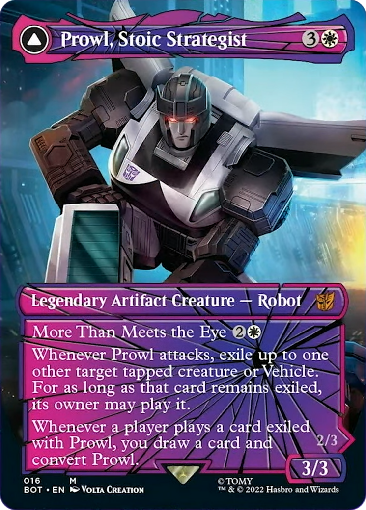 Prowl, Stoic Strategist // Prowl, Pursuit Vehicle Card Image