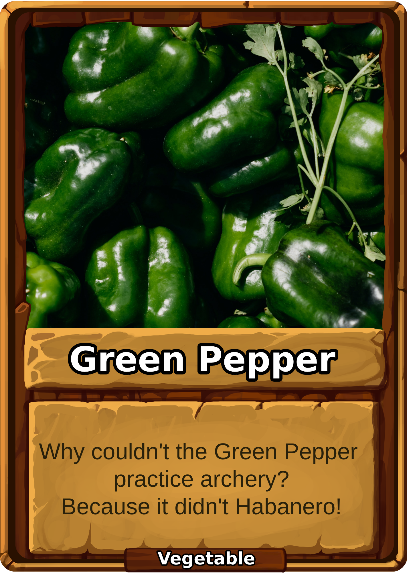 Green Pepper Card Image