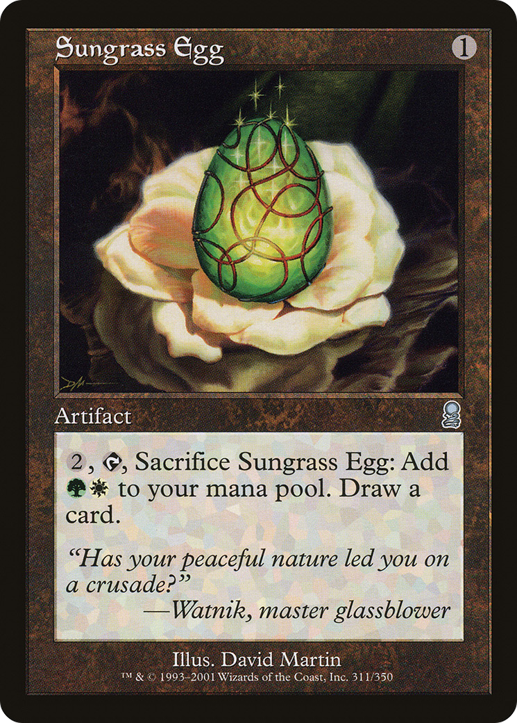 Sungrass Egg Card Image