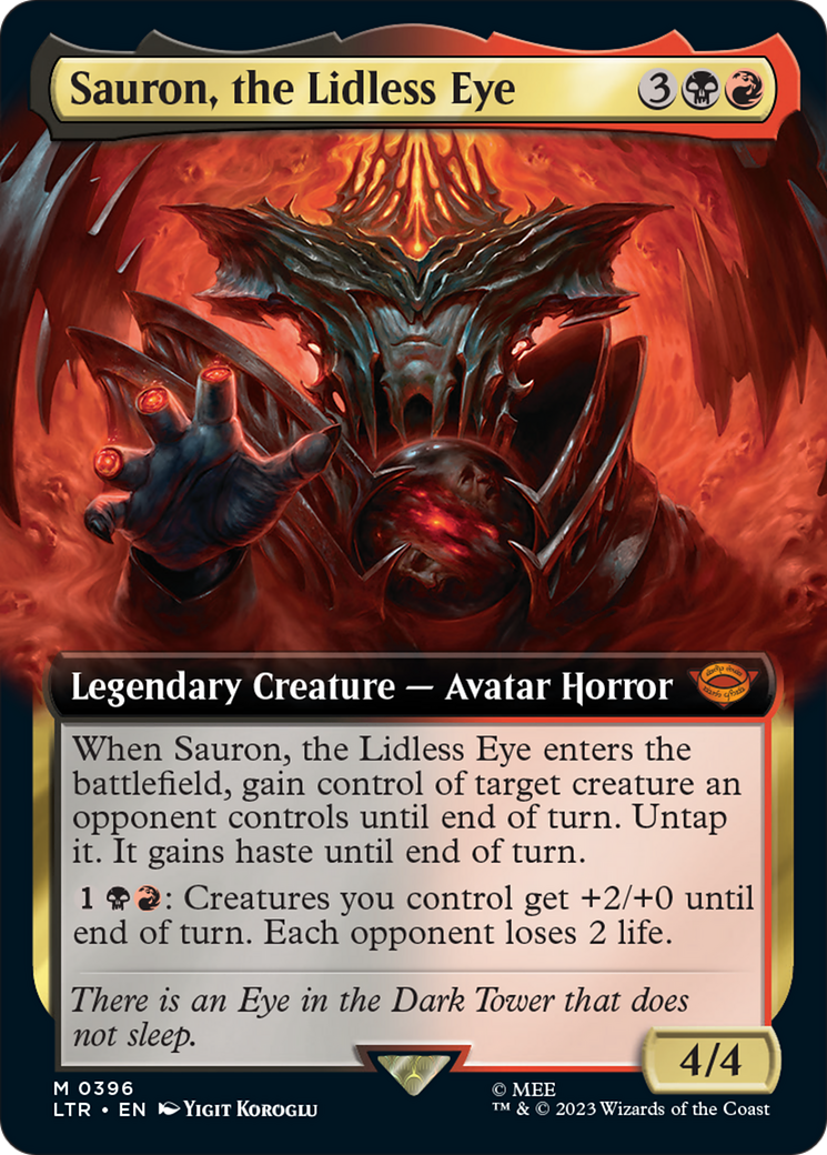 Sauron, the Lidless Eye Card Image