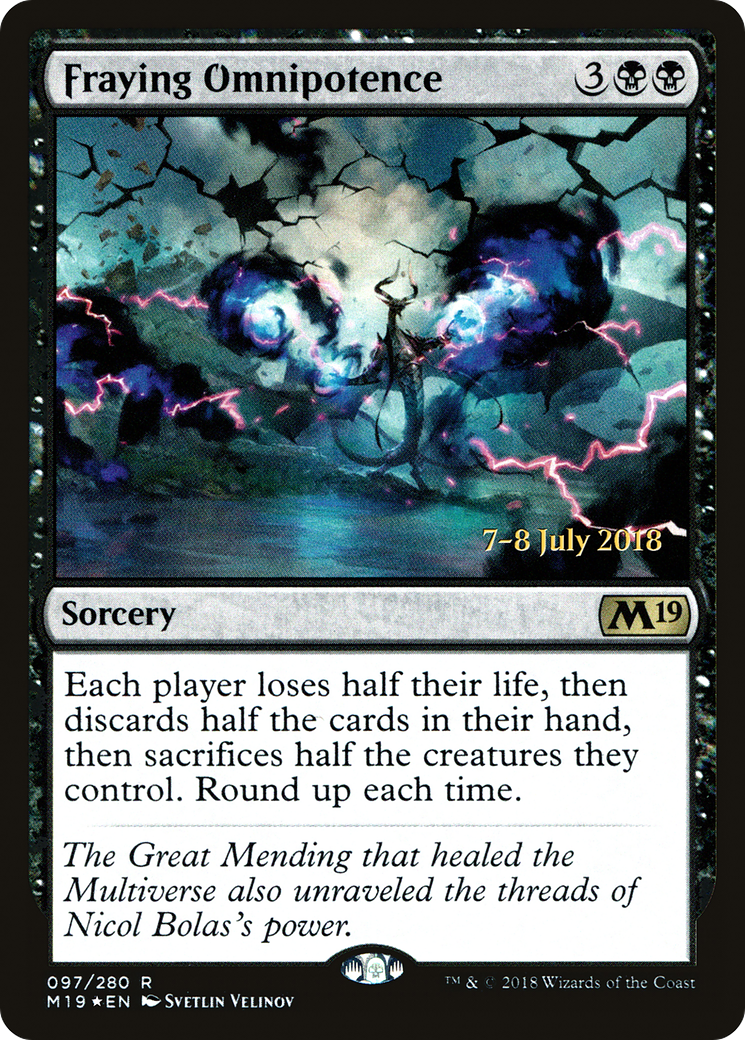 Fraying Omnipotence Card Image