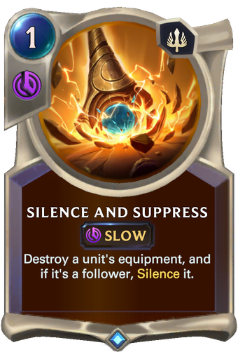 Silence and Suppress Card Image