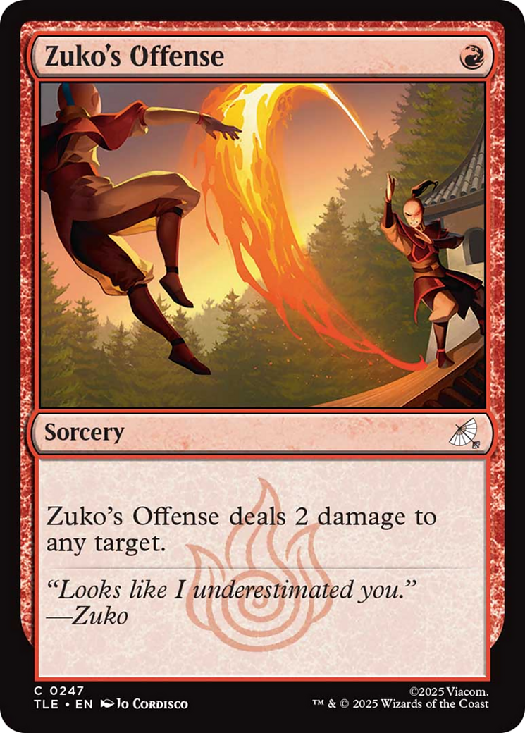 Zuko's Offense Card Image