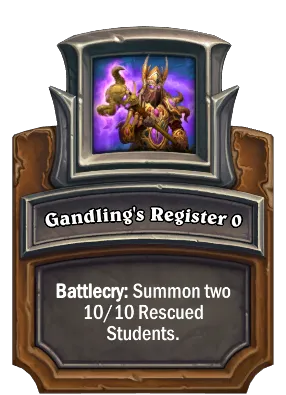 Gandling's Register {0} Card Image