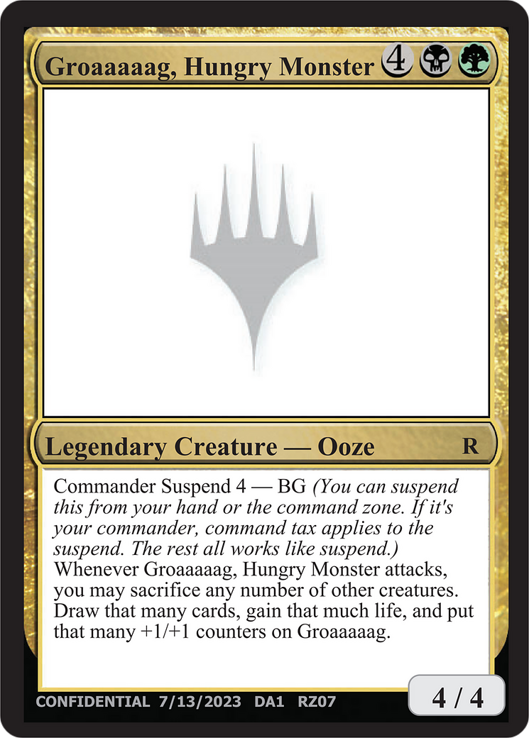 Groaaaaag, Hungry Monster Card Image