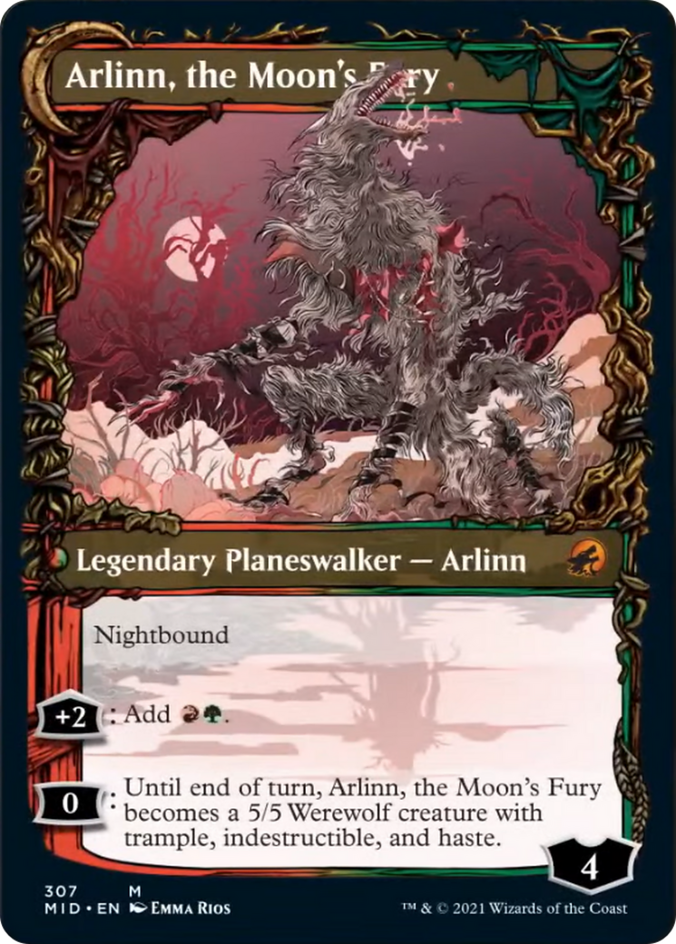 Arlinn, the Pack's Hope // Arlinn, the Moon's Fury Card Image