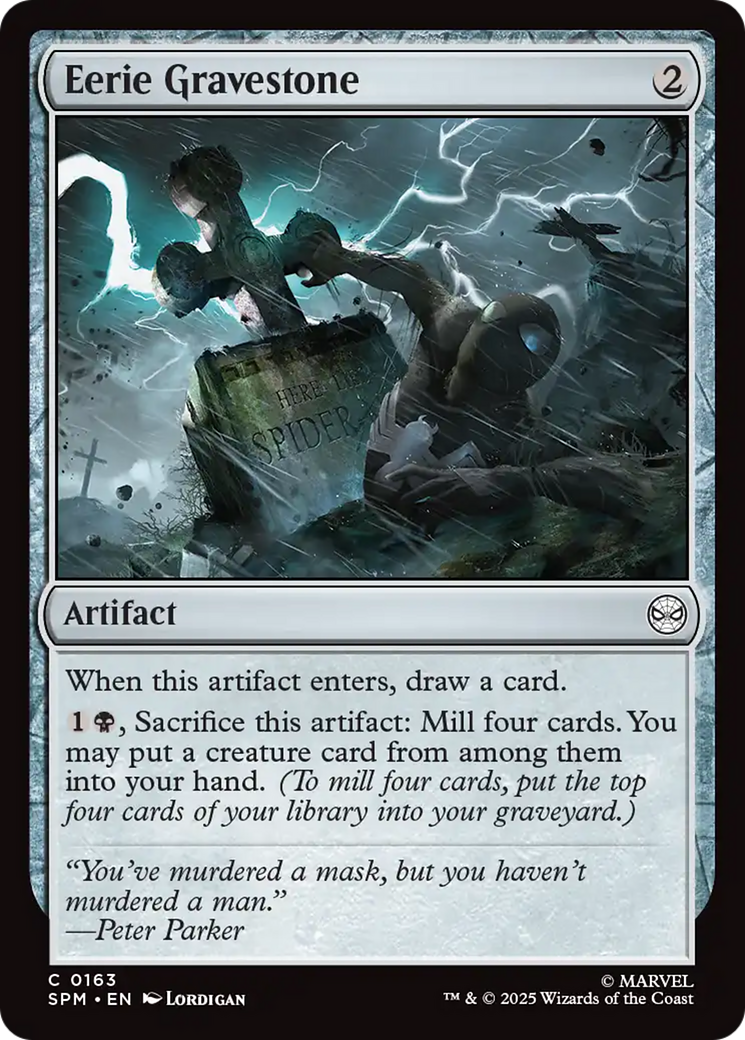 Eerie Gravestone Card Image