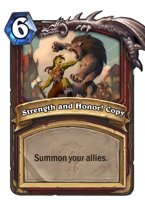 Strength and Honor!_Copy Card Image