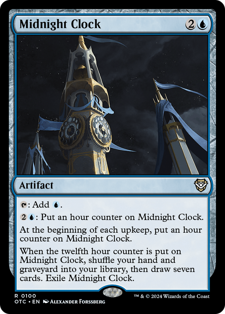 Midnight Clock Card Image