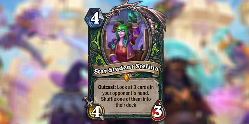 Star Student Stelina is a New Demon Hunter Legendary Revealed for Hearthstone's Scholomance Academy Expansion