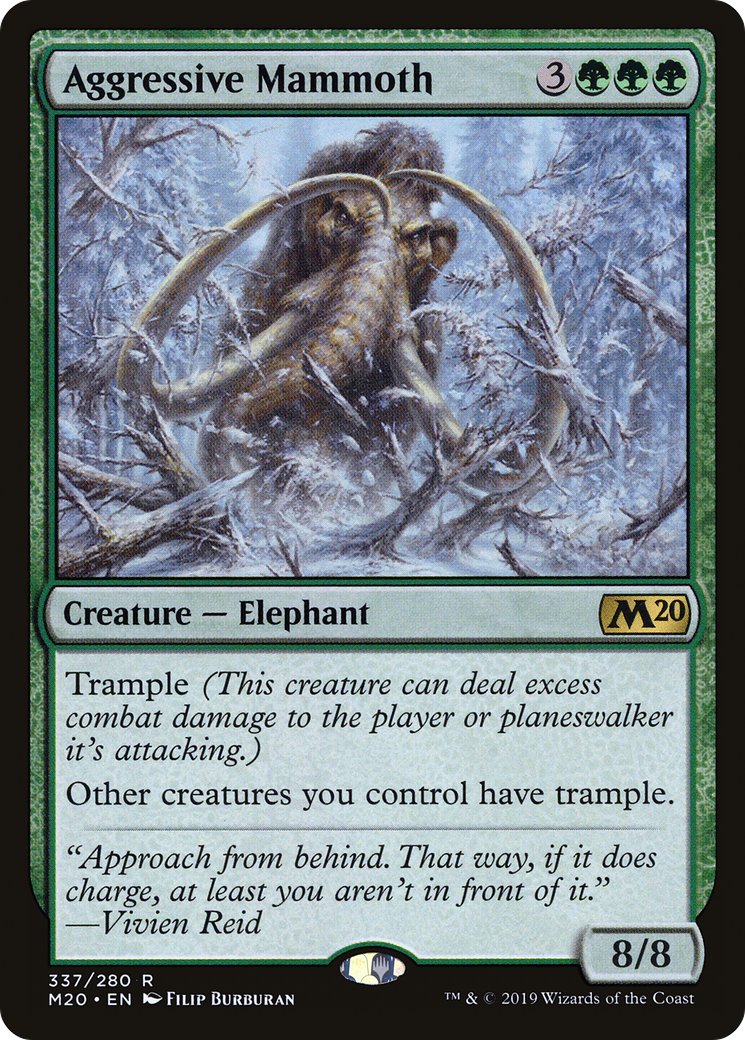 Aggressive Mammoth Card Image
