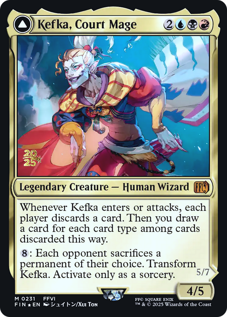 Kefka, Court Mage // Kefka, Ruler of Ruin Card Image