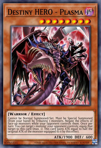 Destiny HERO - Plasma Yu-Gi-Oh Card, Art 2