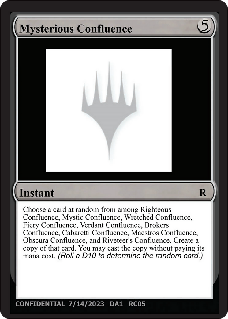 Mysterious Confluence Card Image