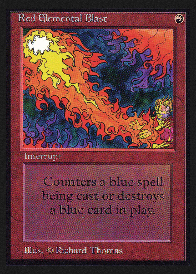 Red Elemental Blast Card Image