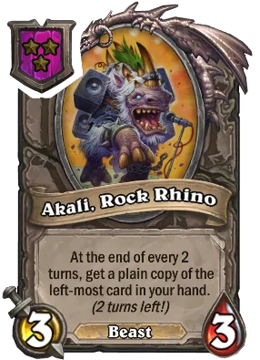 Akali, Rock Rhino Card Image