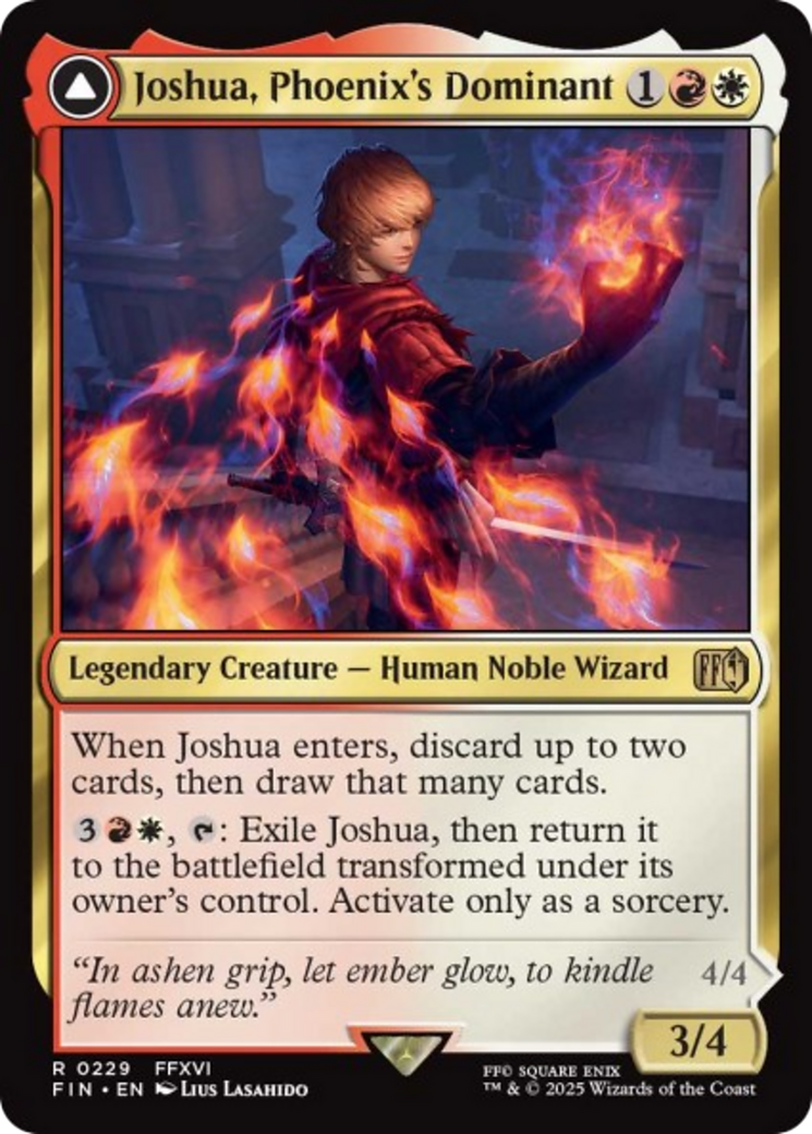 Joshua, Phoenix's Dominant // Phoenix, Warden of Fire Card Image