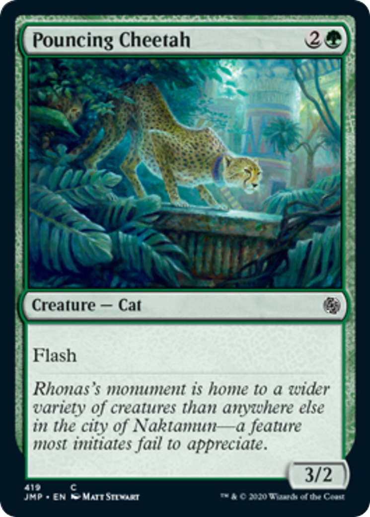 Pouncing Cheetah Card Image