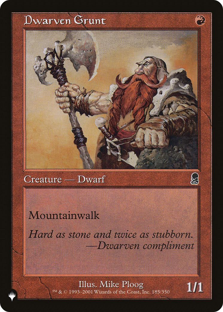 Dwarven Grunt Card Image