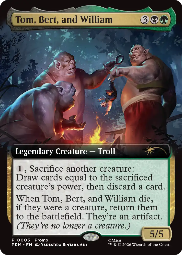 Tom, Bert, and William