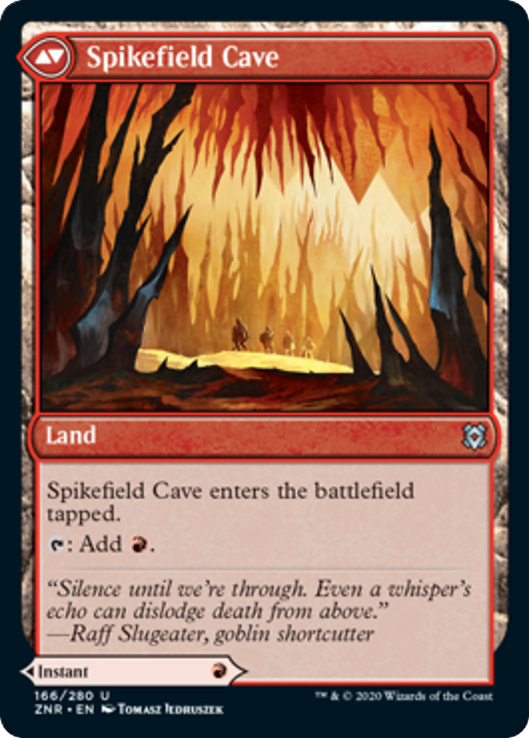 Spikefield Hazard // Spikefield Cave Card Image