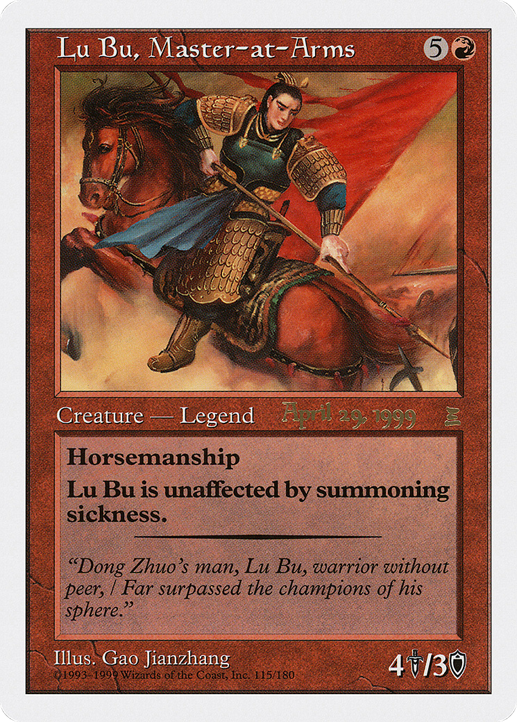 Lu Bu, Master-at-Arms Card Image