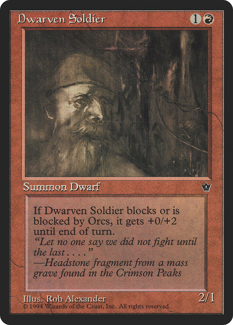 Dwarven Soldier Card Image