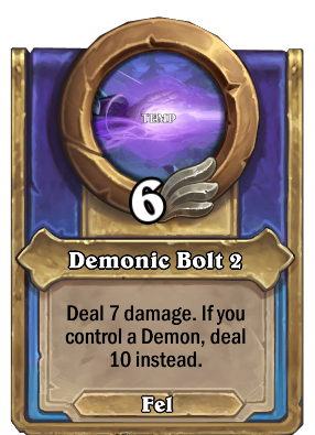 Demonic Bolt 2 Card Image