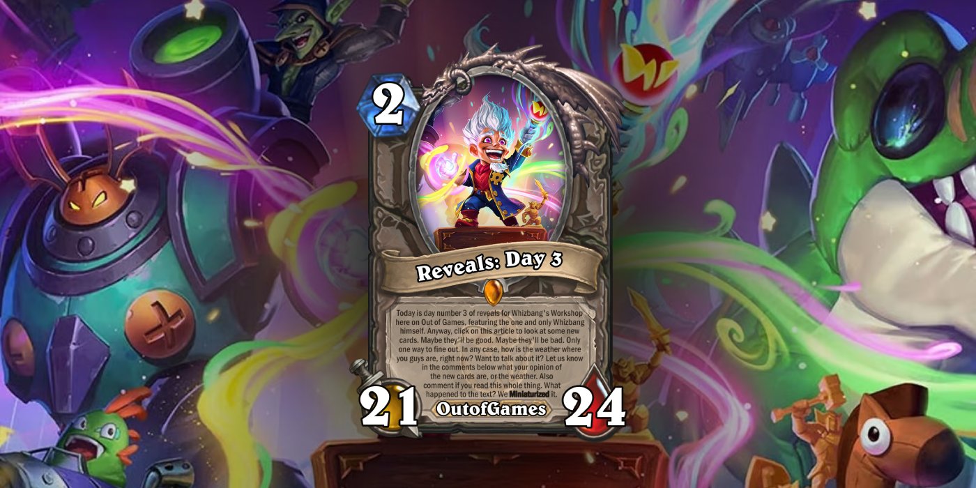 All Whizbang's Workshop Day 3 Hearthstone Card Reveals - February 21