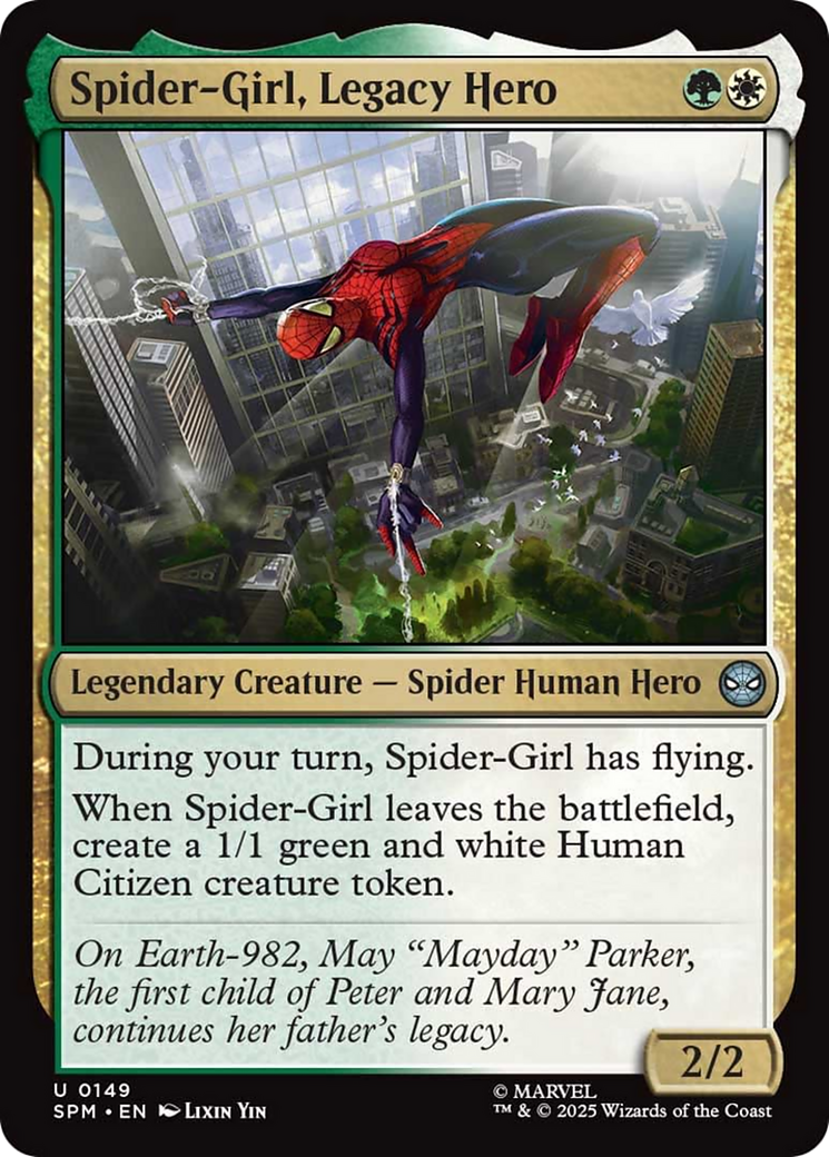 Spider-Girl, Legacy Hero Card Image