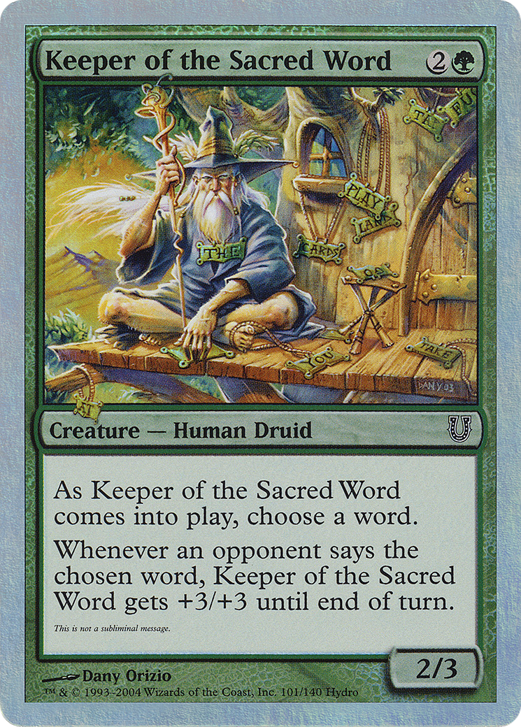 Keeper of the Sacred Word Card Image