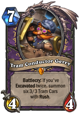 Tram Conductor Gerry Card Image