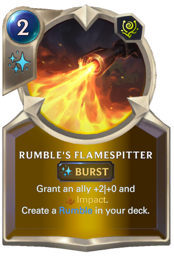 Rumble's Flamespitter Card Image