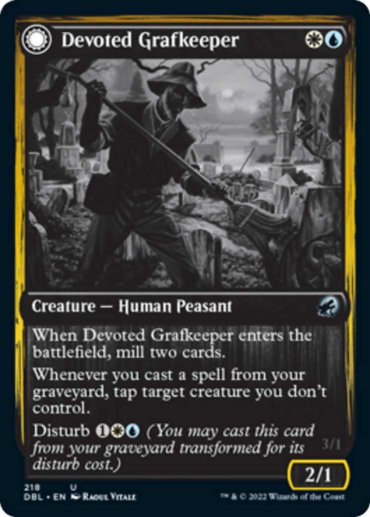 Devoted Grafkeeper // Departed Soulkeeper Card Image